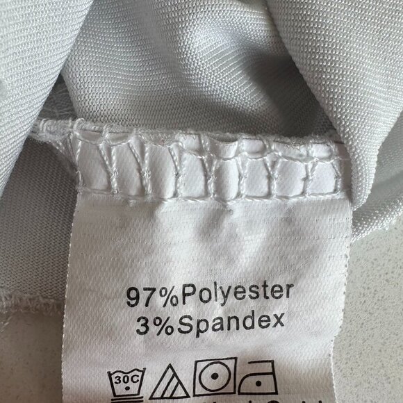 SHEIN | Cropped Tank Top | Small | White/Red - Dragon print | Stretch Cotton - Picture 9 of 13